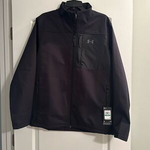 Men’s large black under armour color gear infrared jacket size large NWT